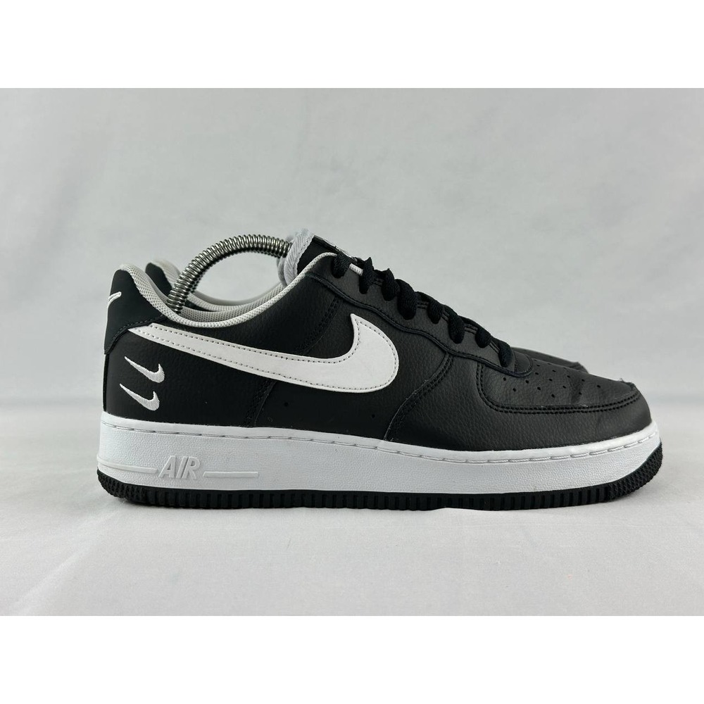 Nike Air Force 1 '07 LV8 'Double Swoosh - Black White' CT2300-001 Men's Size 8.5 - Picture 2 of 10